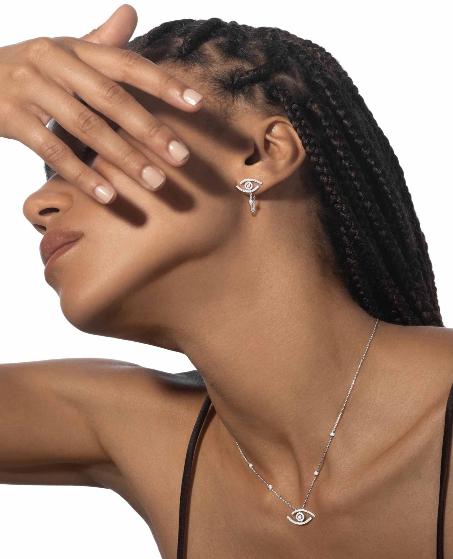 MSK  Lucky Eye Pavé Necklace