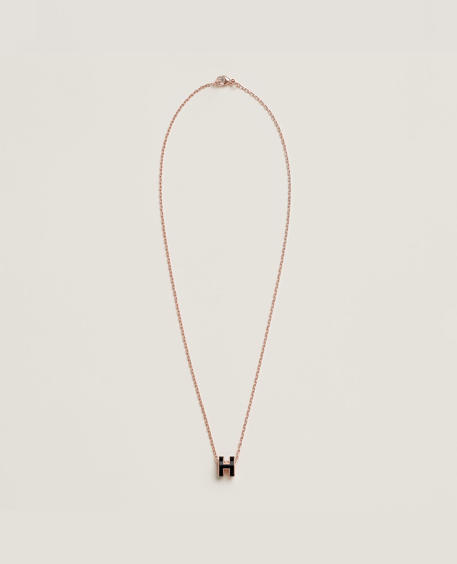 HMS Mini Pop H Pendant Rose Gold Noir