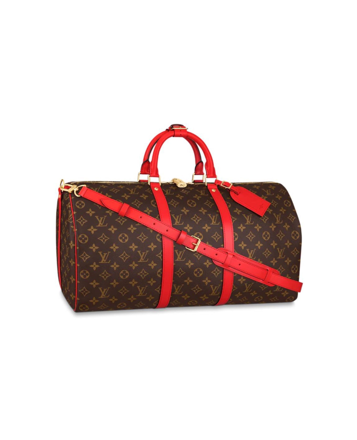LVN Keepall 50 Red Monogram