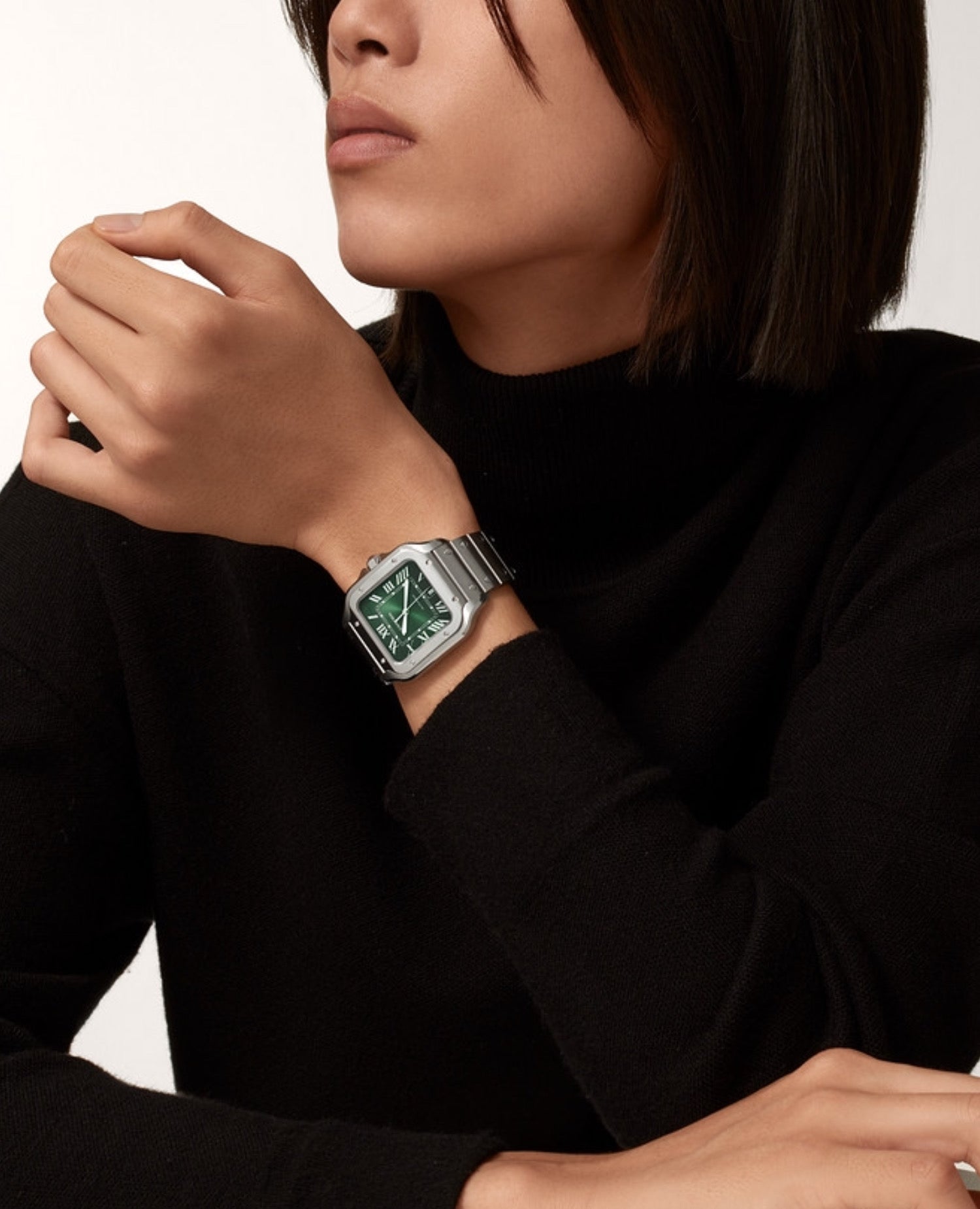 CRT Santos de CRTwatch, Large Model, Green Dial