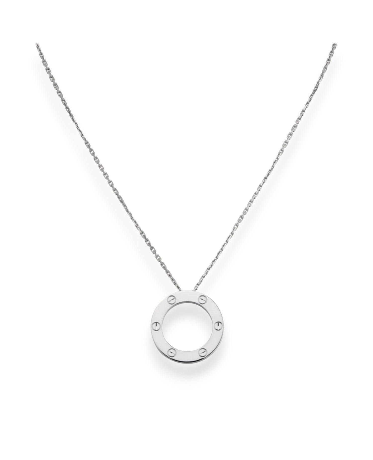 CRT Love Necklace Oro bianco