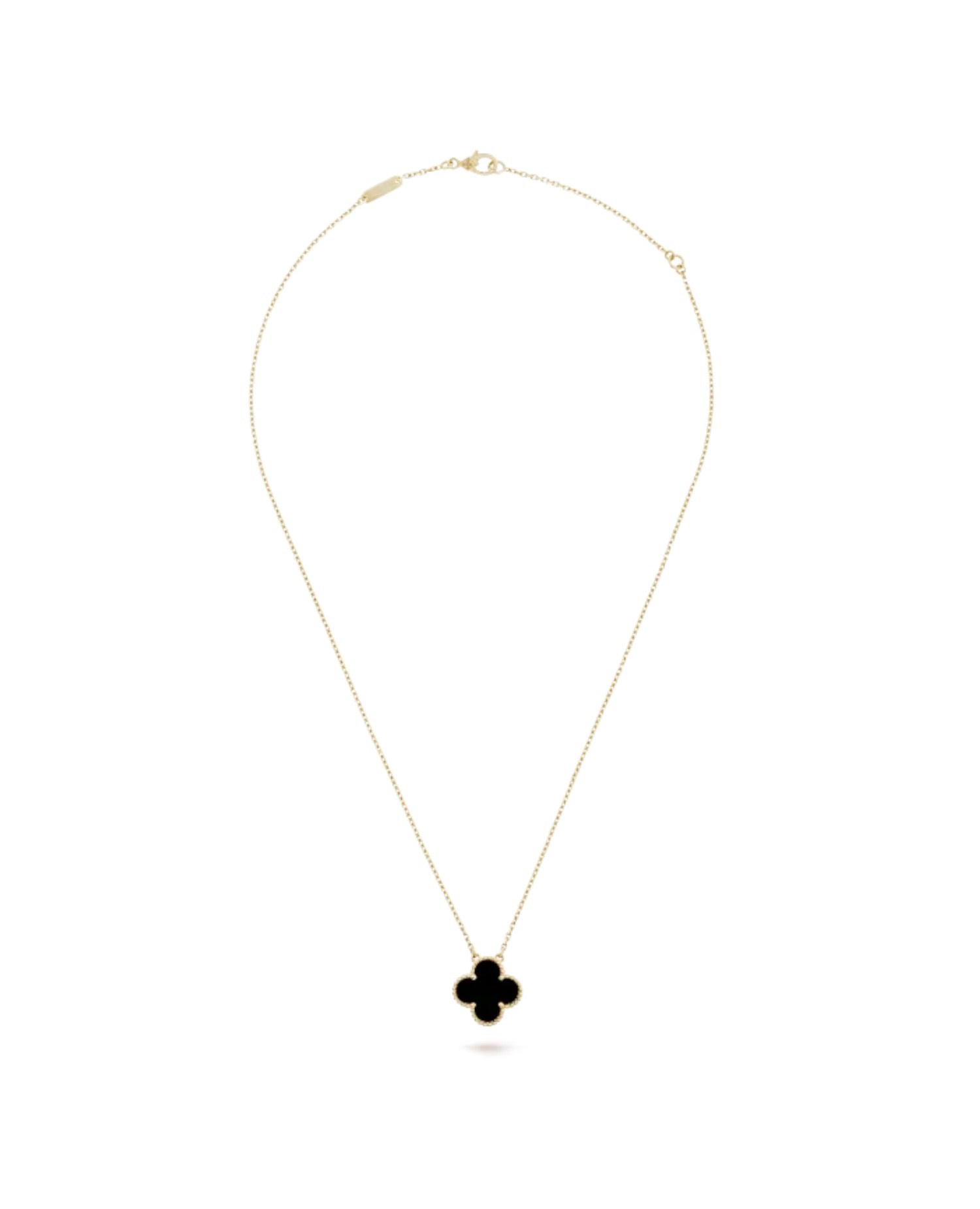 VCF Vintage Alhambra pendant, yellow gold, Onyx
