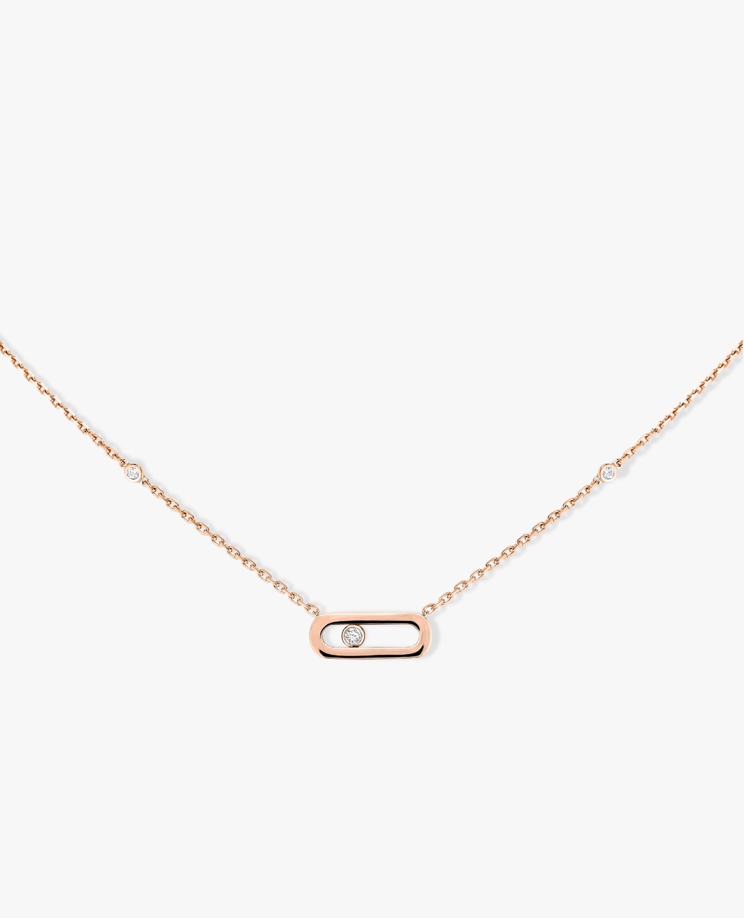 MSK  Move Uno Necklace Rose Gold