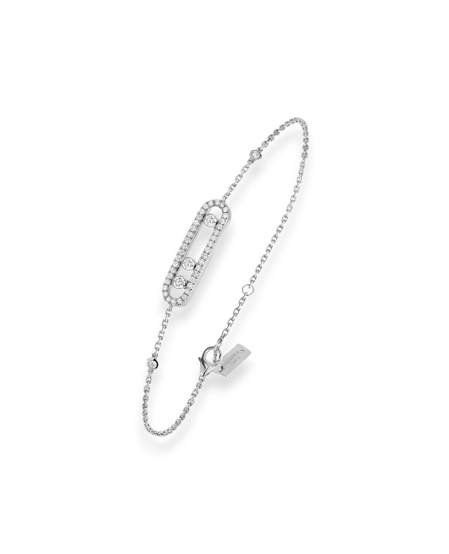 MSK  Baby Move Pavé Bracelet Silver