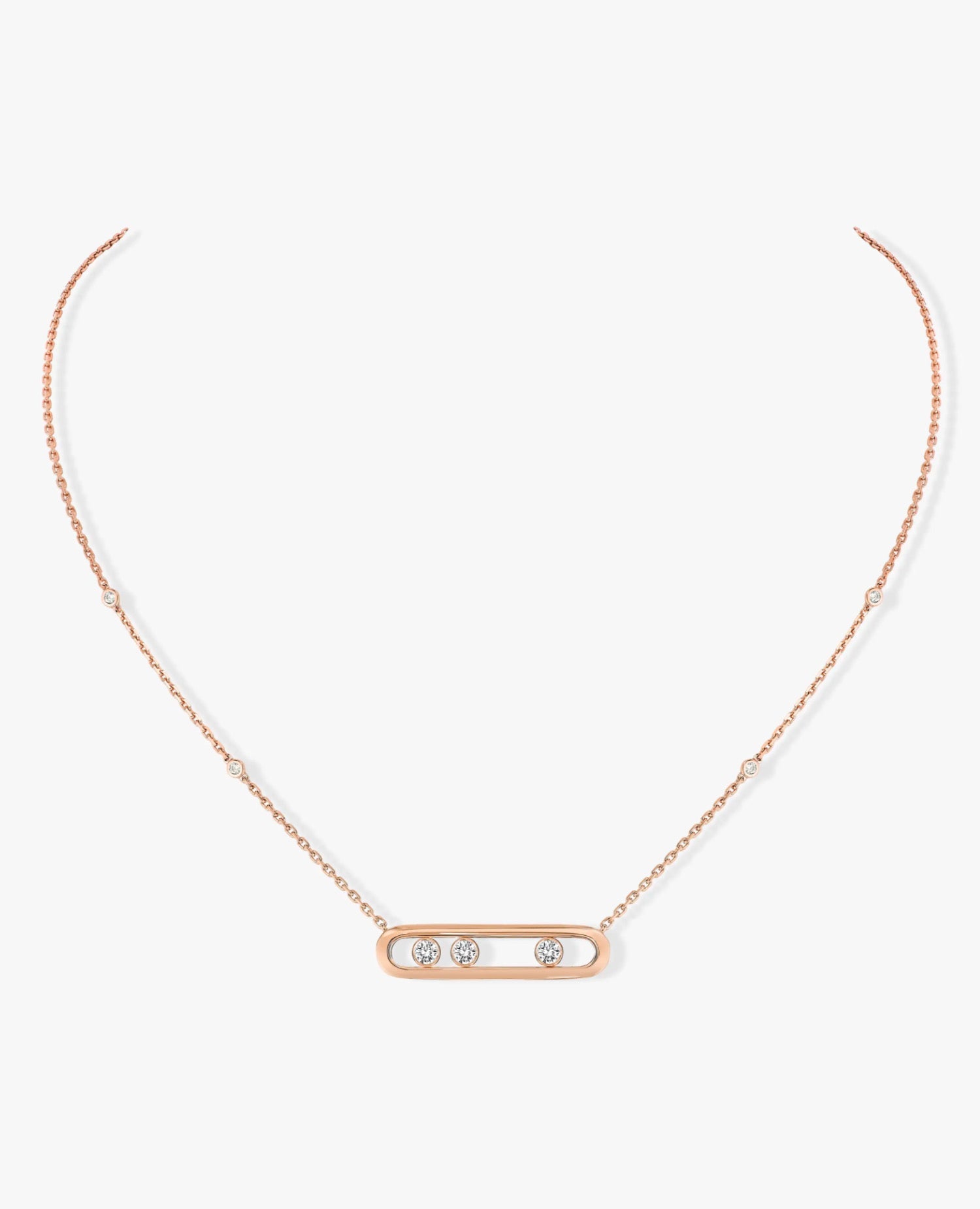 MSK  Move Classique Necklace Rose Gold