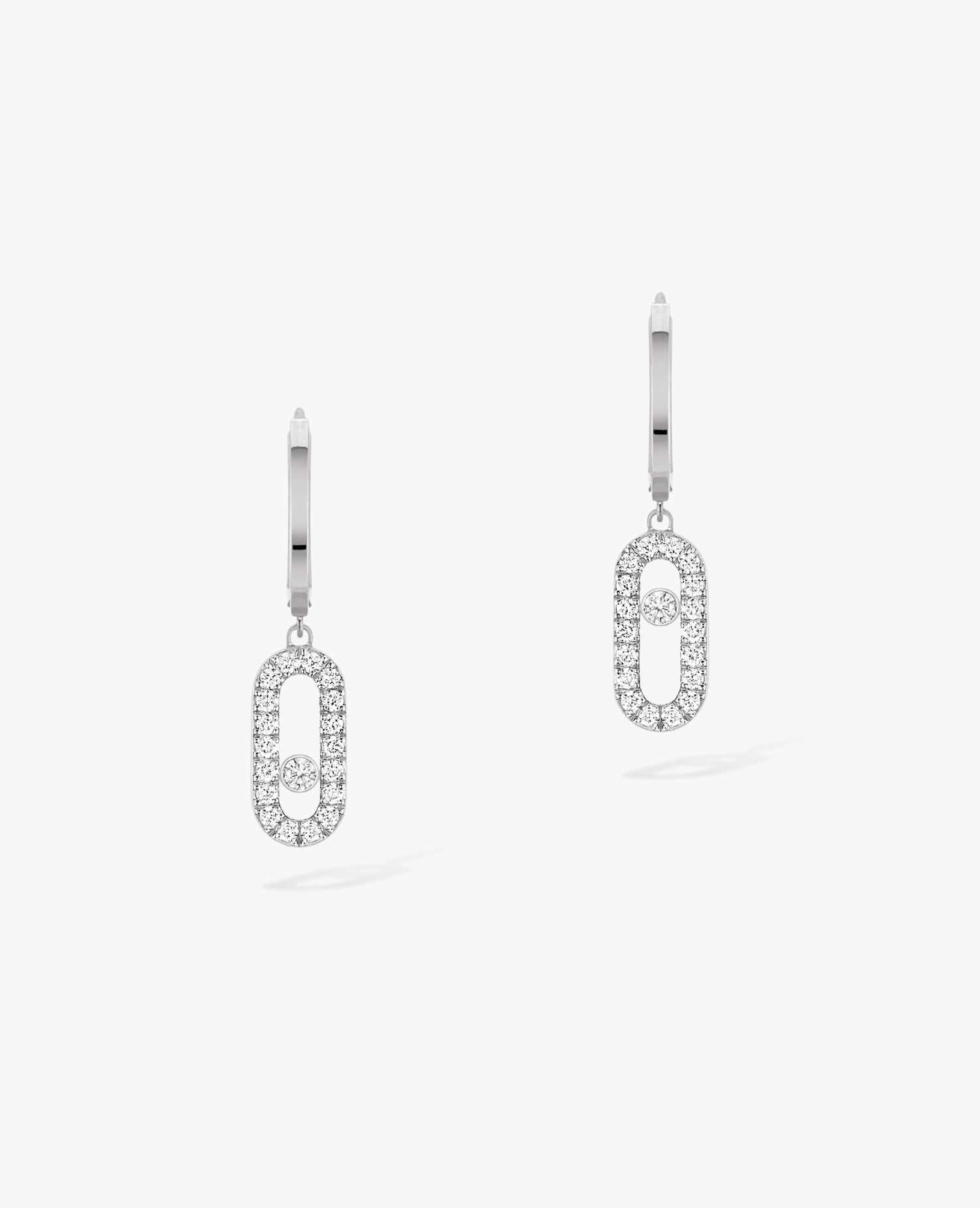 MSK  Move Uno Hoop Earrings Silver