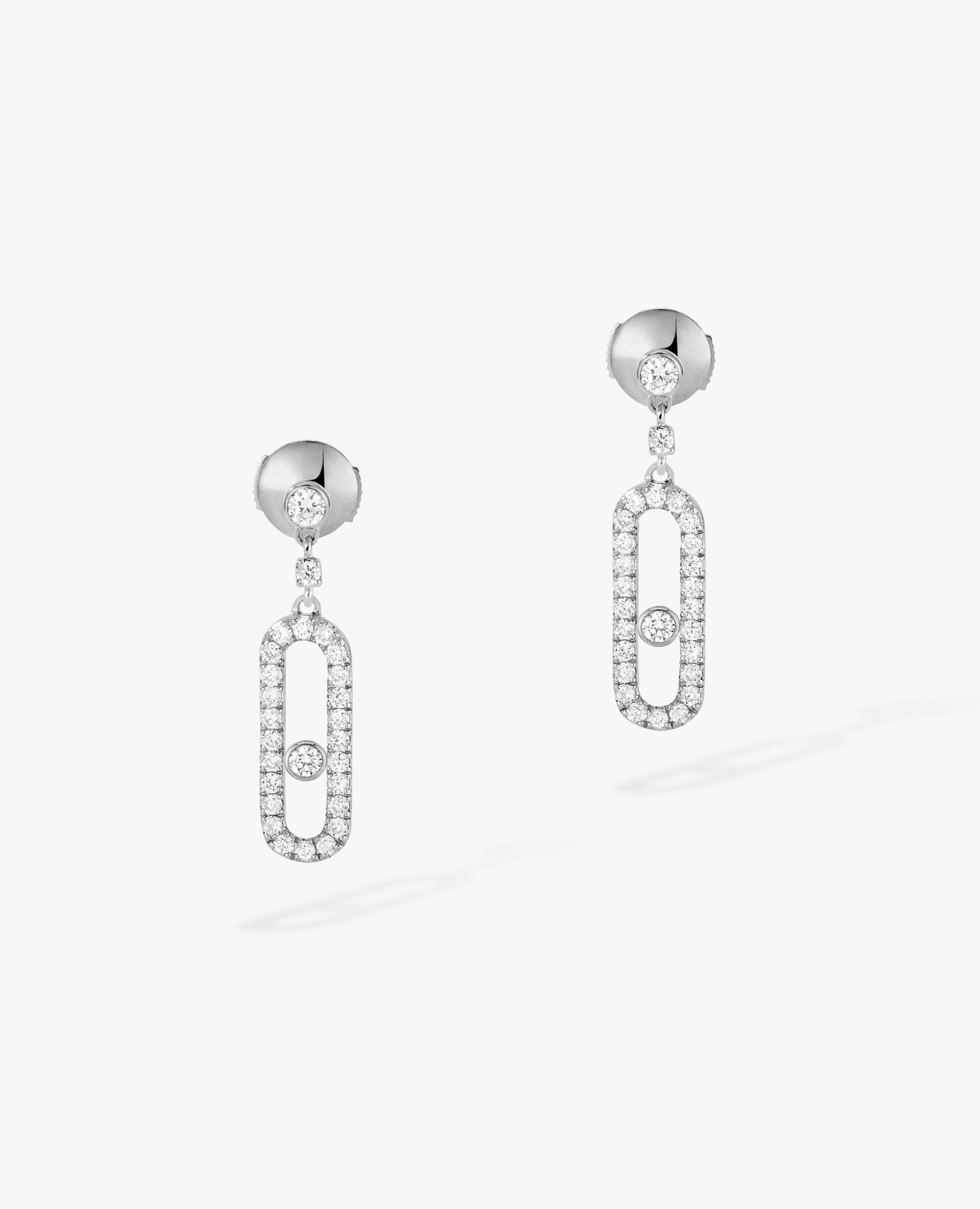 MSK  Move Uno Stud Earrings Silver