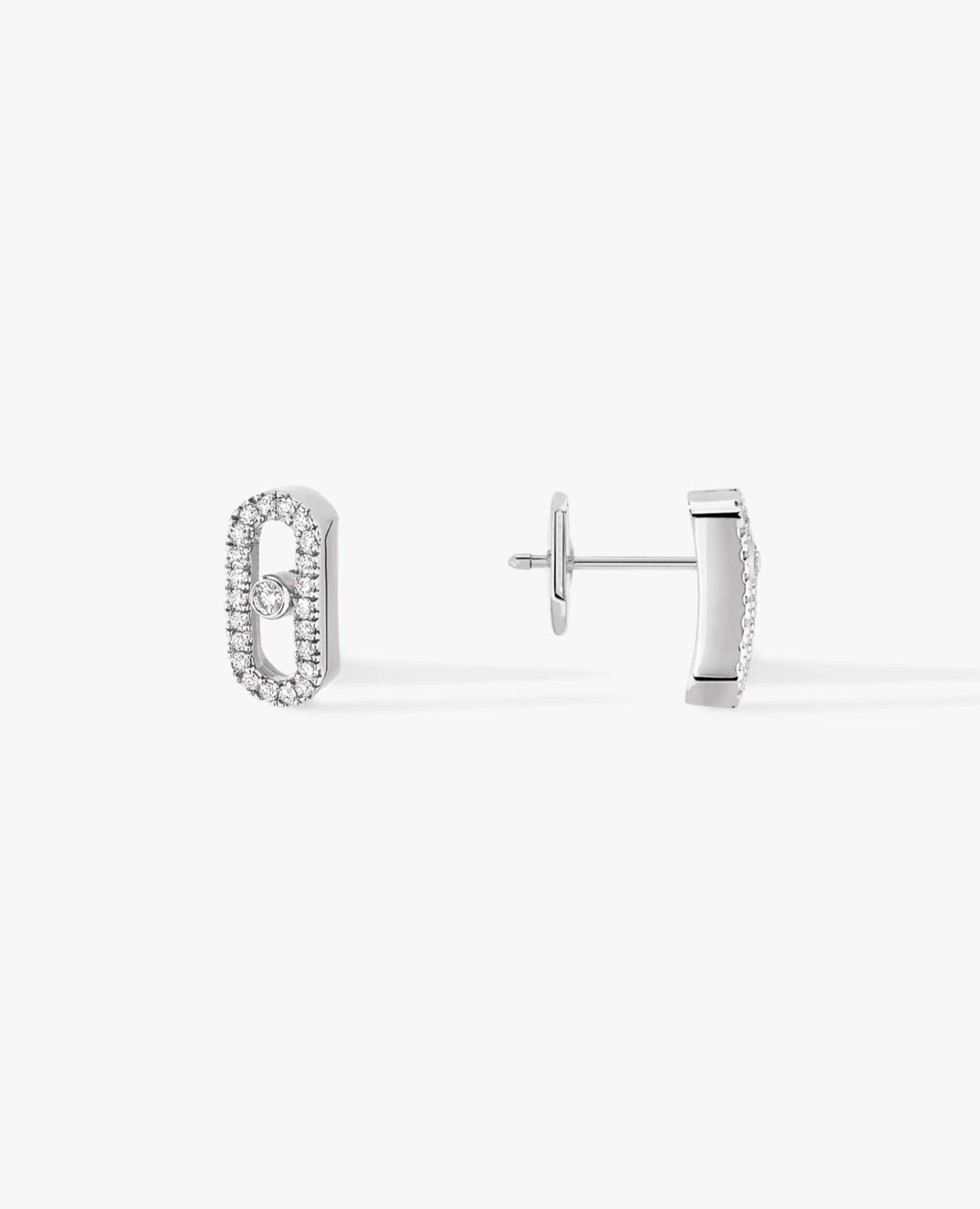 MSK  Move Uno Earrings Silver