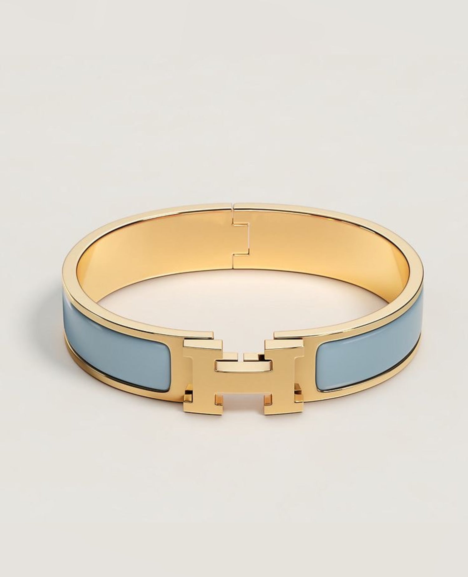 HMS Clic H Bracelet Bleu Lin