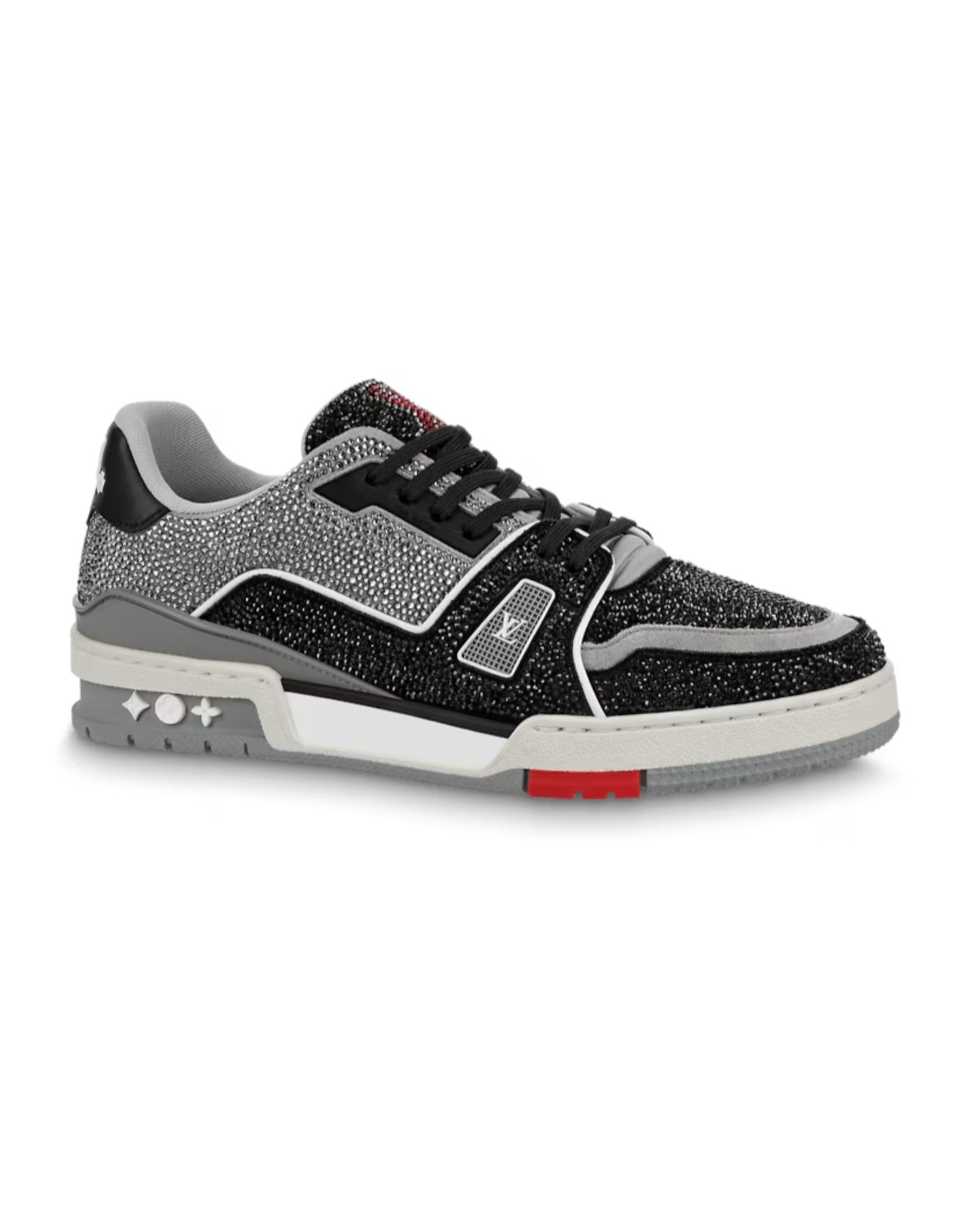 LVN Trainer Sneaker Black Strass
