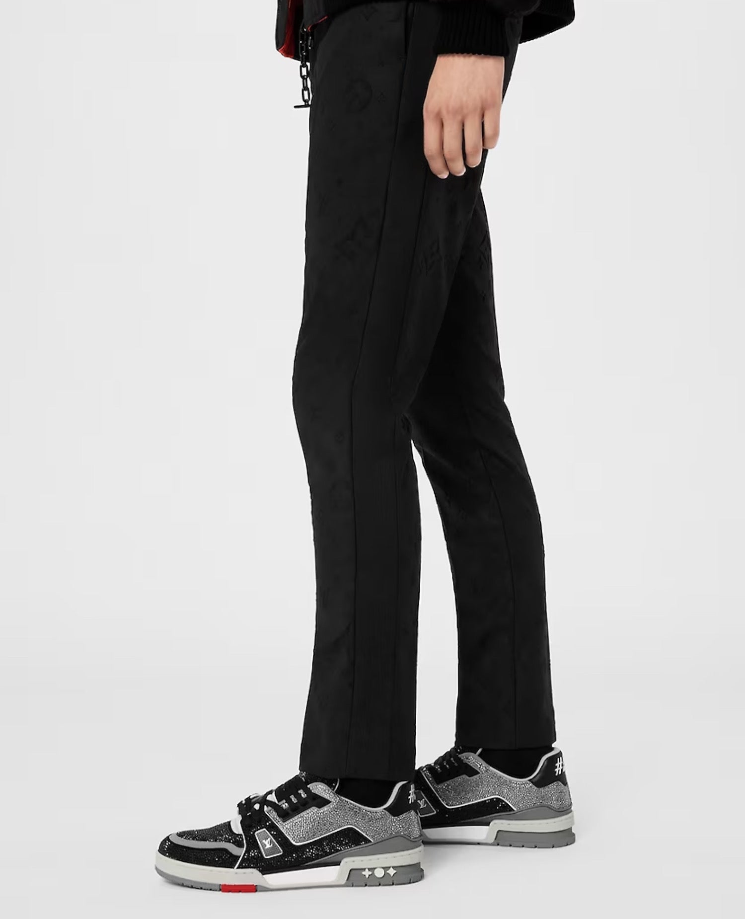 LVN Trainer Sneaker Black Strass