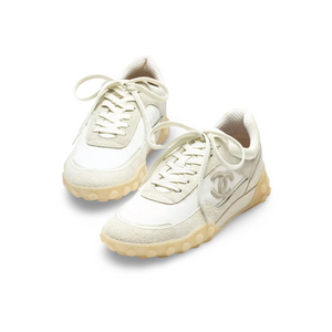 COCO Ivory Sneakers Suede & Calfskin Mix