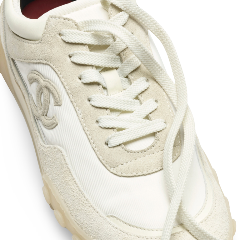 COCO Ivory Sneakers Suede & Calfskin Mix