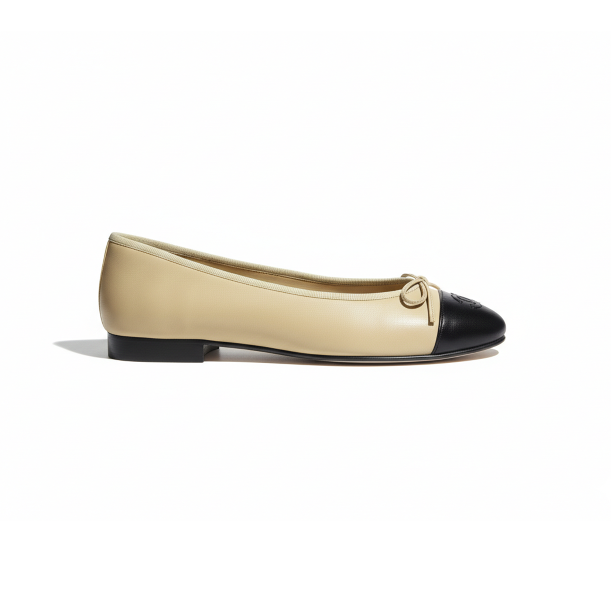 COCO Ballet Flats Static Leather Beige