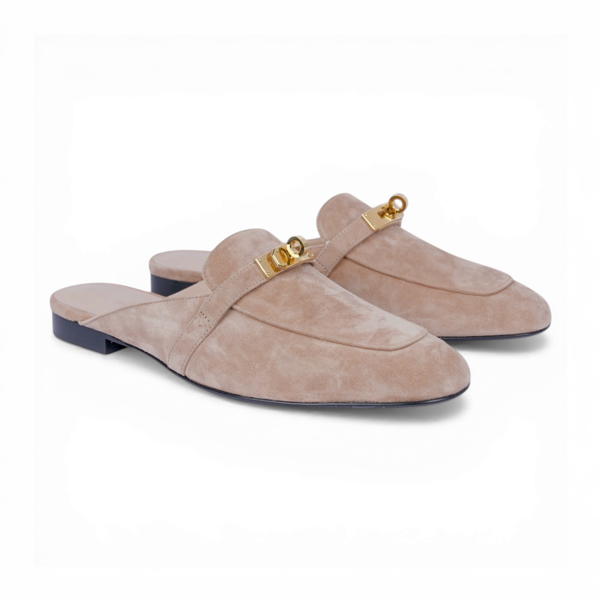 HMS OZ Mule Beige Sable Leather Sole