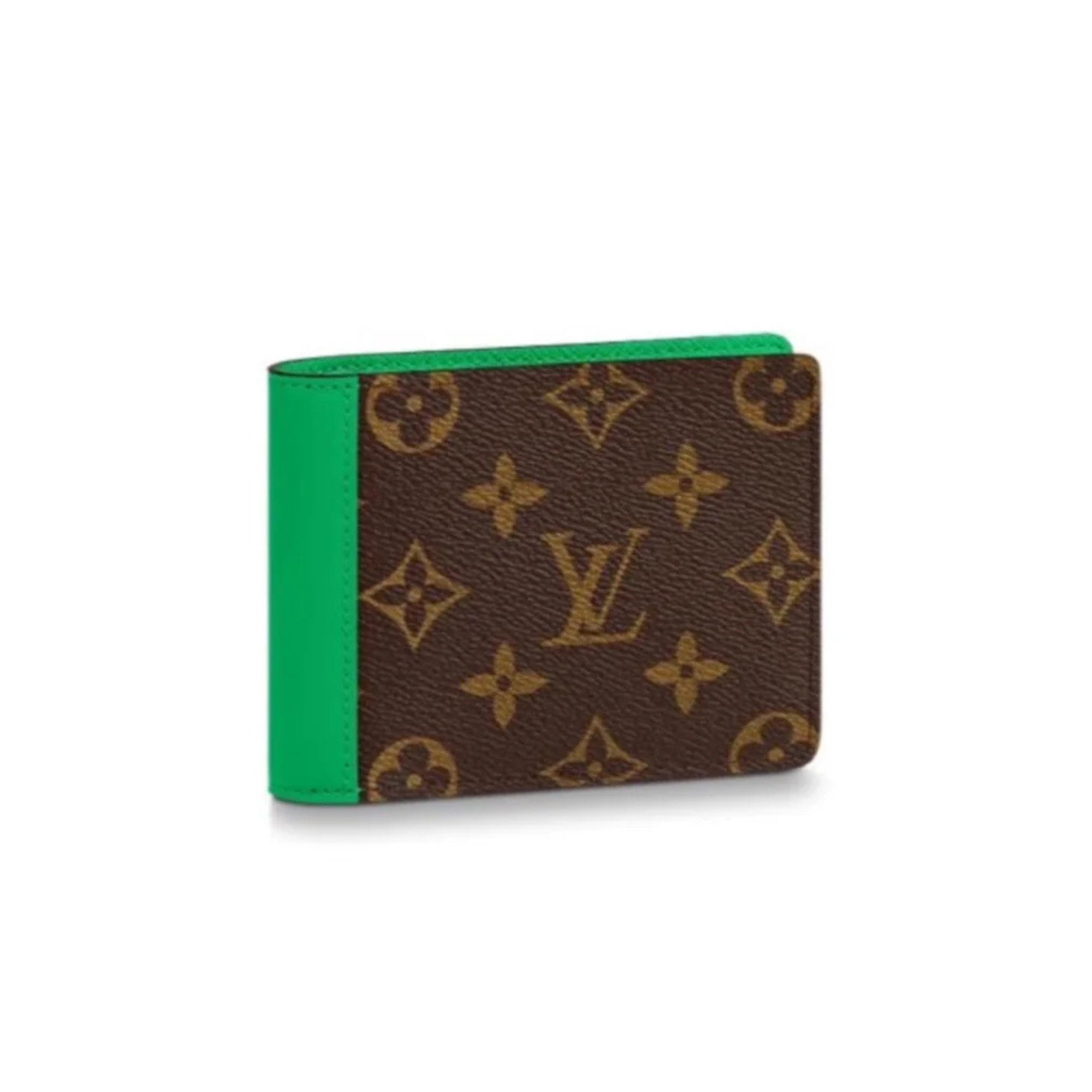 LVN Multiple Wallet Green Monogram