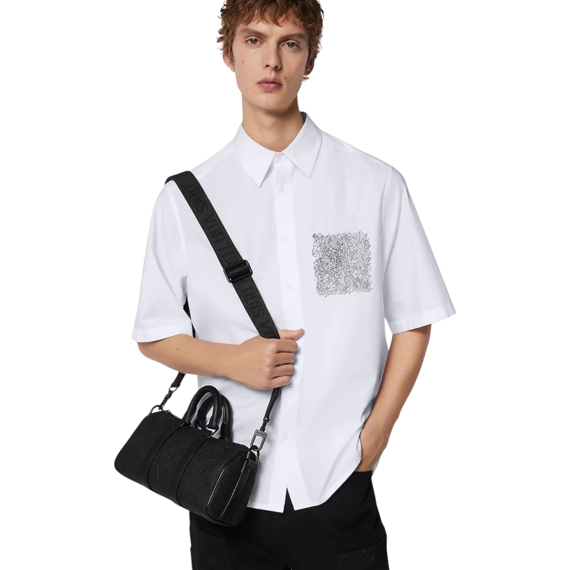 LVN Keepall Bandoulière 25 Black Monogram Tauillon