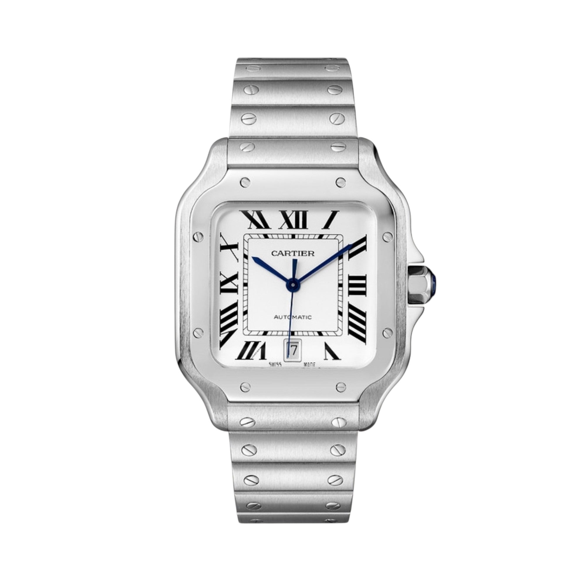 CRT Santos DE CRT Watch, Large Model, Silver