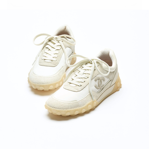 COCO Ivory Sneakers Suede & Calfskin Mix