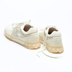 COCO Ivory Sneakers Suede & Calfskin Mix