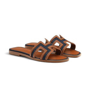HMS Oran Sandal Bleu Brut / Gold