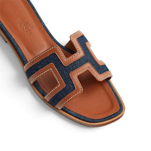 HMS Oran Sandal Bleu Brut / Gold