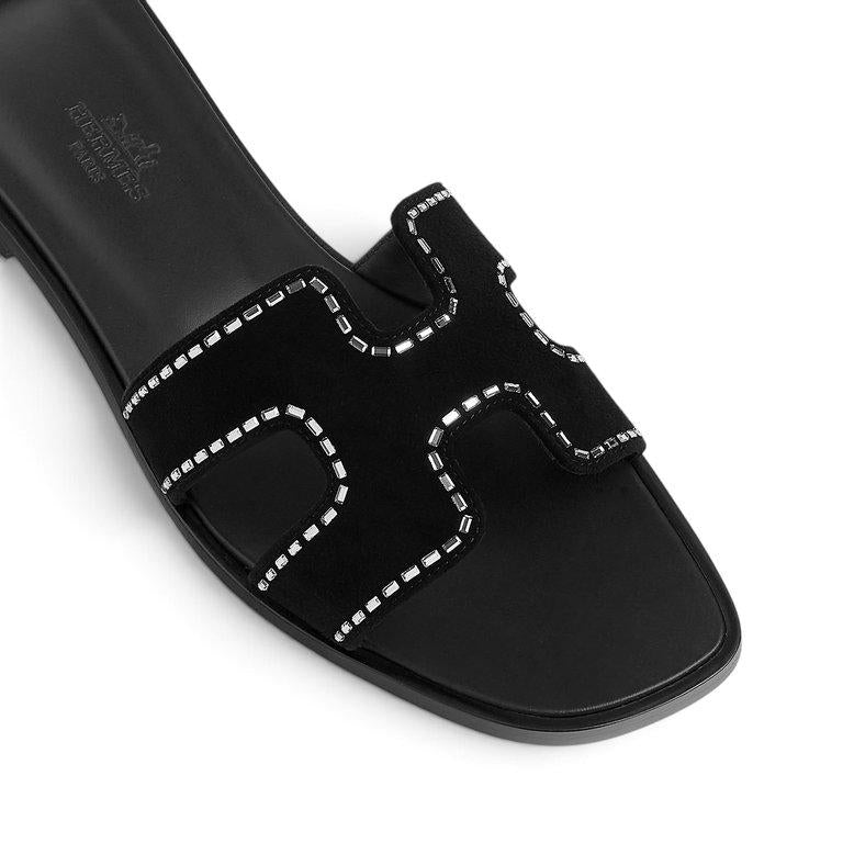 HMS Oran Sandal Crysral Noir