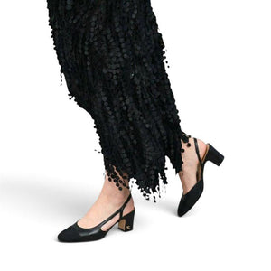 COCO Slingbacks Goatskin & Grosgrain Black Heel (9292736233708)