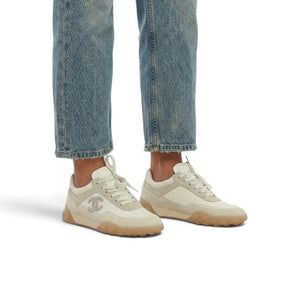 COCO Ivory Sneakers Suede & Calfskin Mix