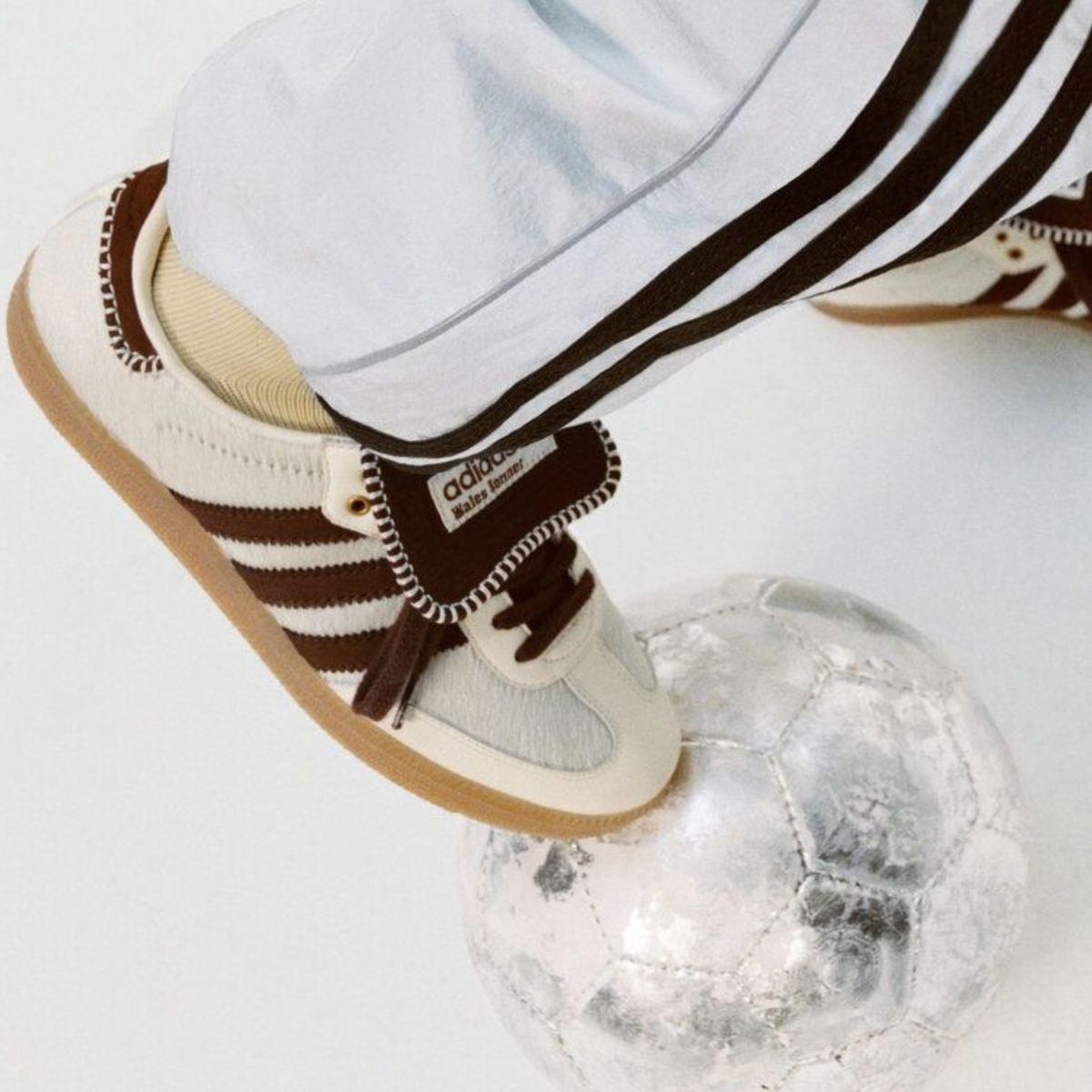 Adidas x Wales Bonner White Tonal Pony Samba