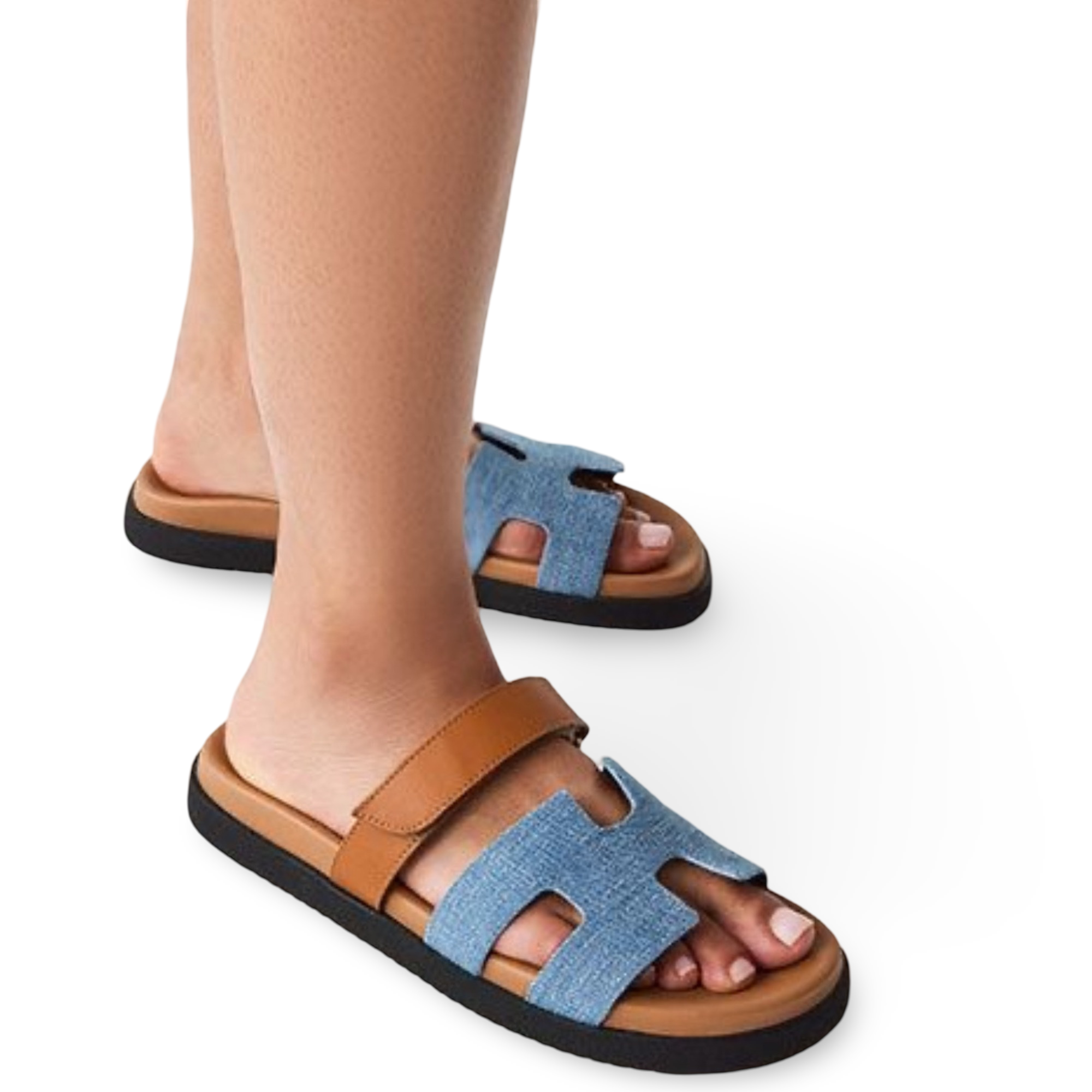 HMS Chypre Sandal Bleu Clair / Naturel
