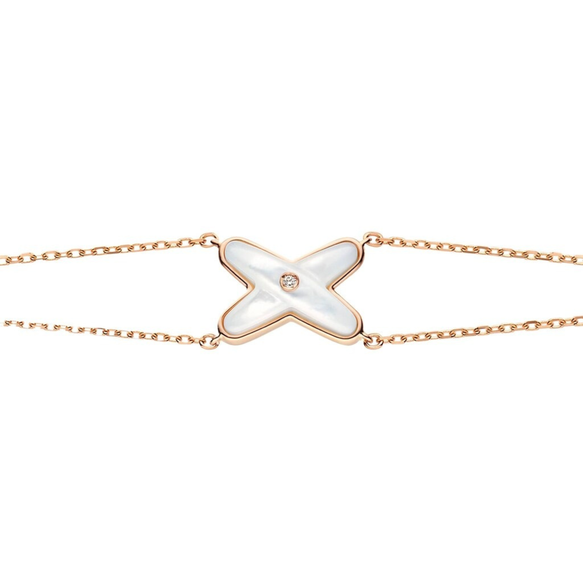 Chaumet Jeux de Liens bracelet Rose gold, mother-of-pearl, diamond