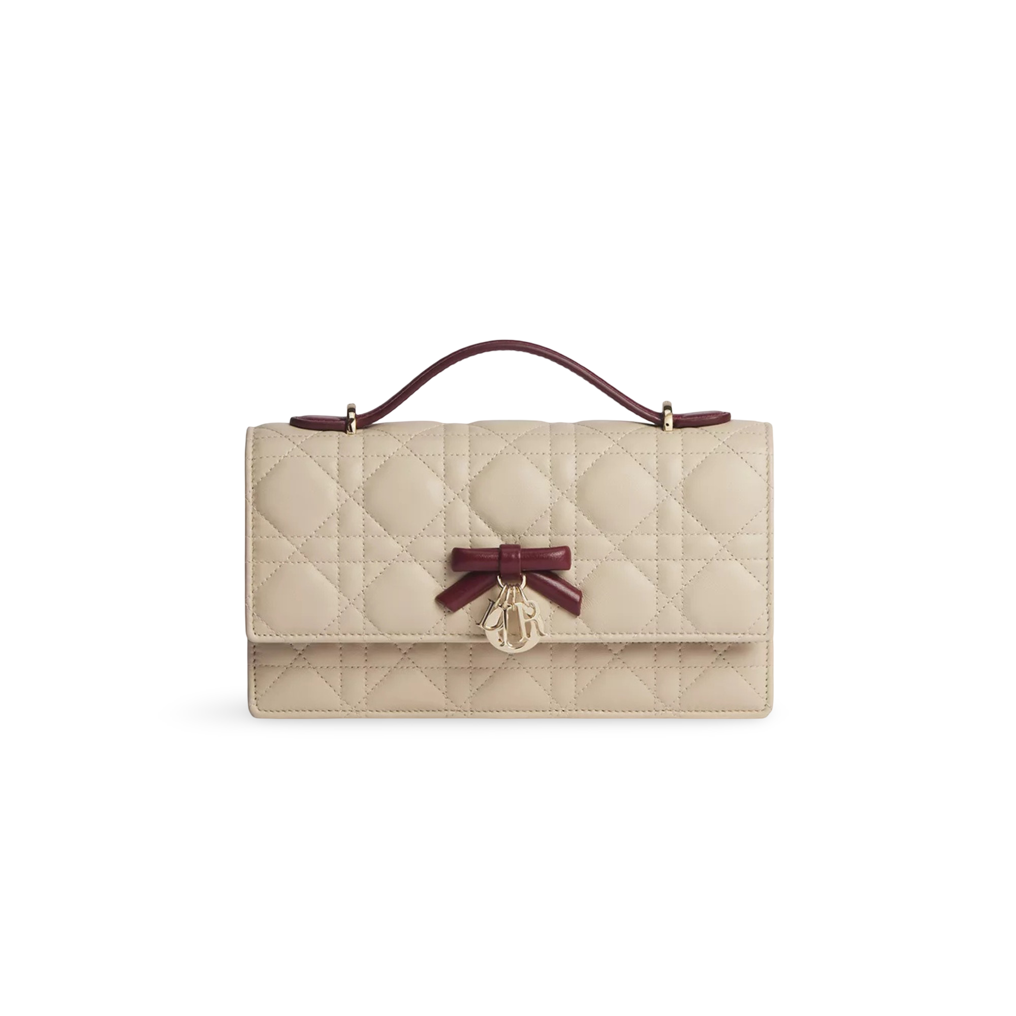 DR Mini Miss Bag Two Tone Trench and Hermitage Red Cannage Lambskin