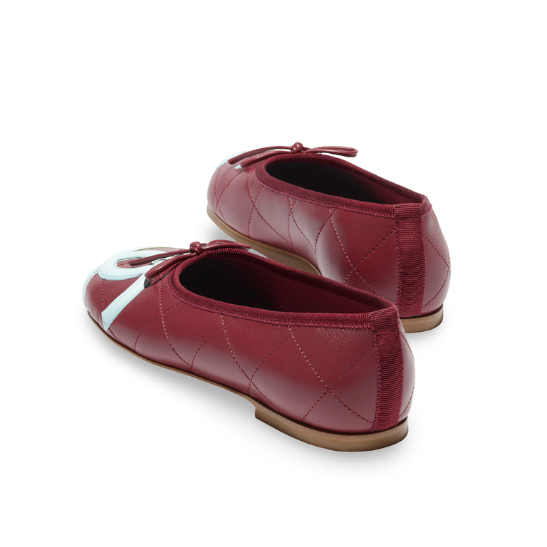 COCO Ballet flats Burgundy & Light Blue