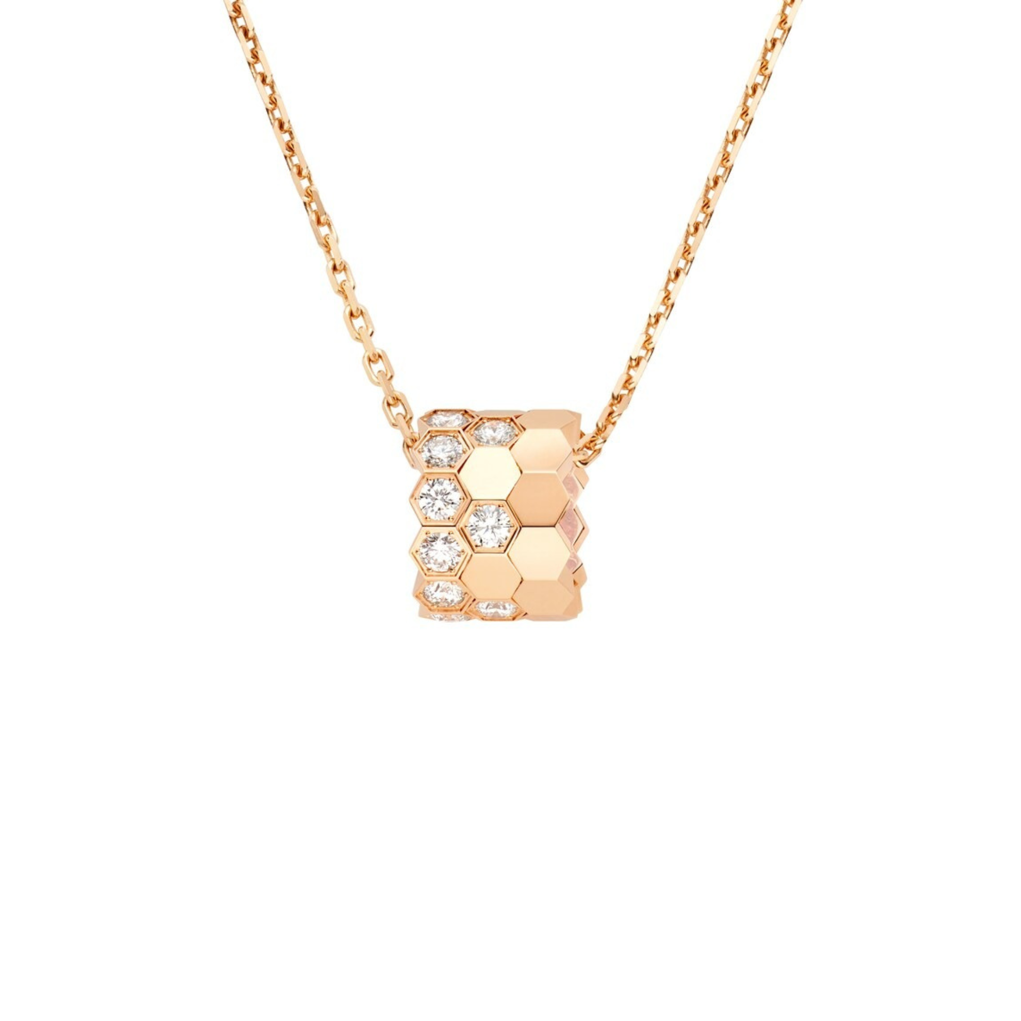 Chaumet Bee de Chaumet medium model pendant Rose gold, diamonds