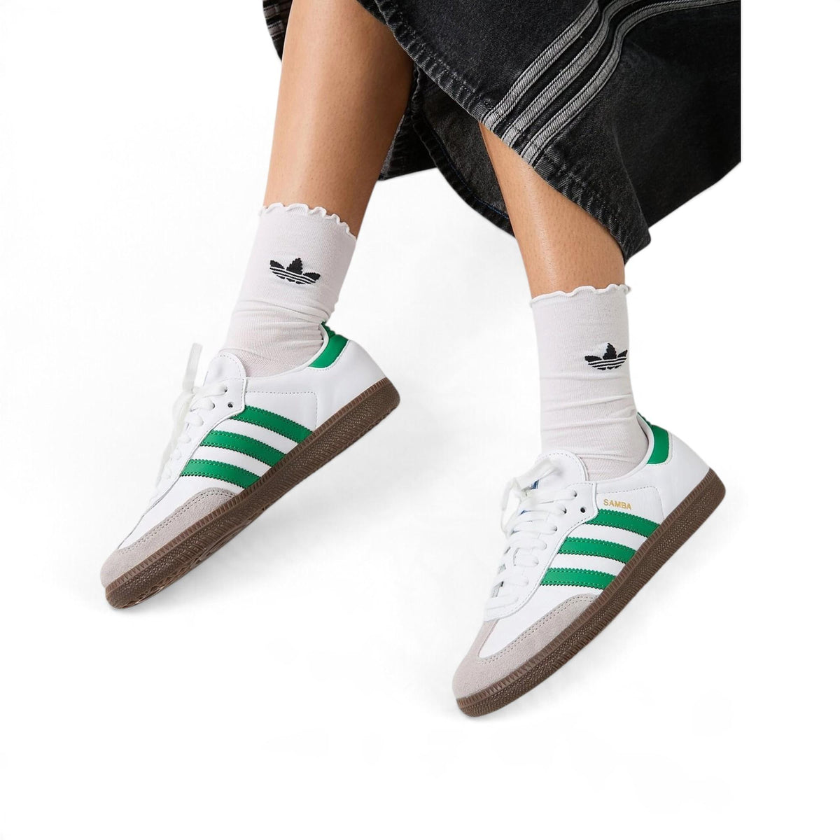 Adidas Samba White Green