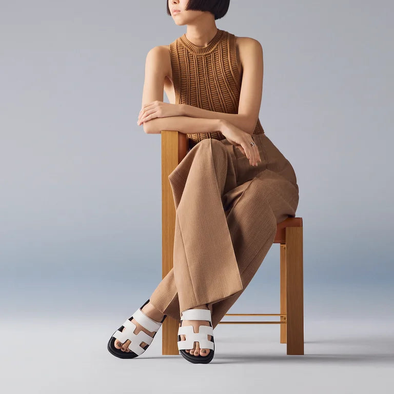 HMS Chypre Sandal Calfskin White