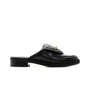 COCO Lambskin Quilted CC Turnlock Mules