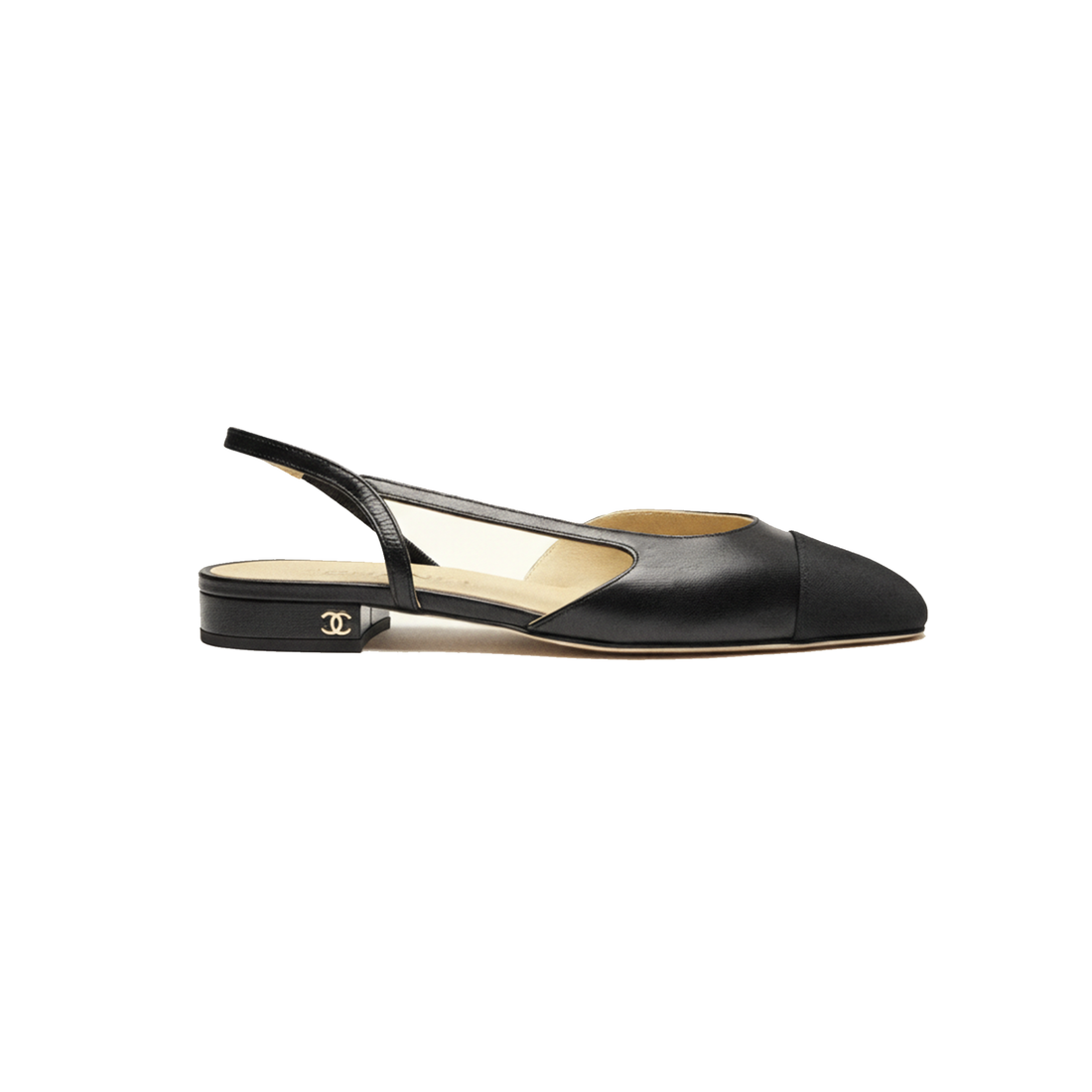 COCO Slingbacks Goatskin & Grosgrain Black