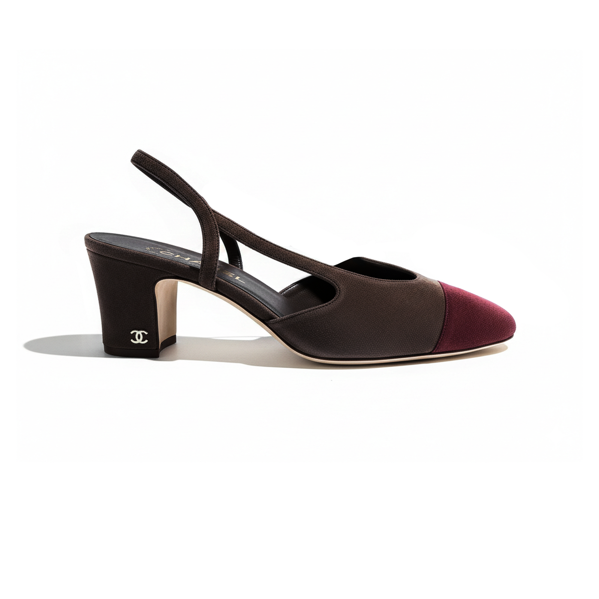 COCO Slingbacks Suede Burgundy & Brown