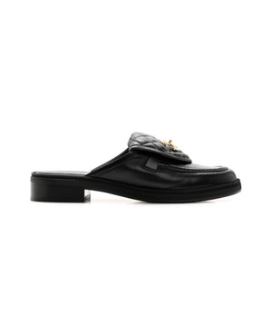 COCO Lambskin Quilted CC Turnlock Mules