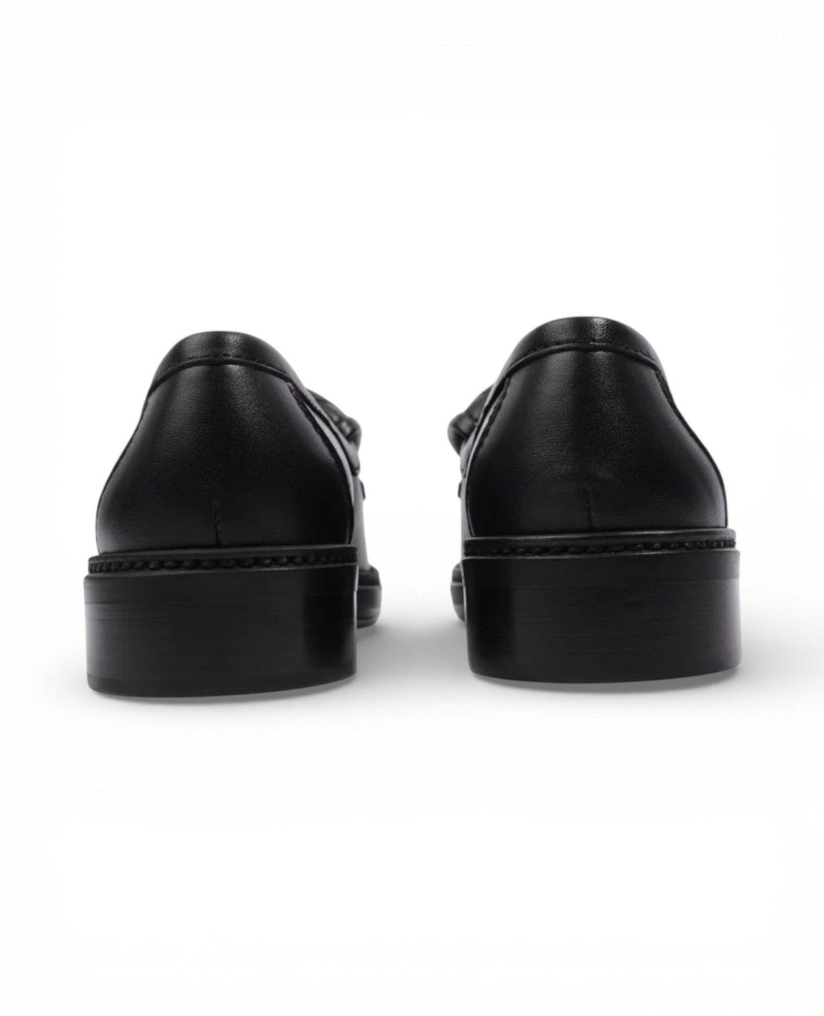 COCO Quilted CC Turnlock Black Leather Loafers