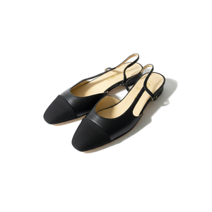 COCO Slingbacks Goatskin & Grosgrain Black