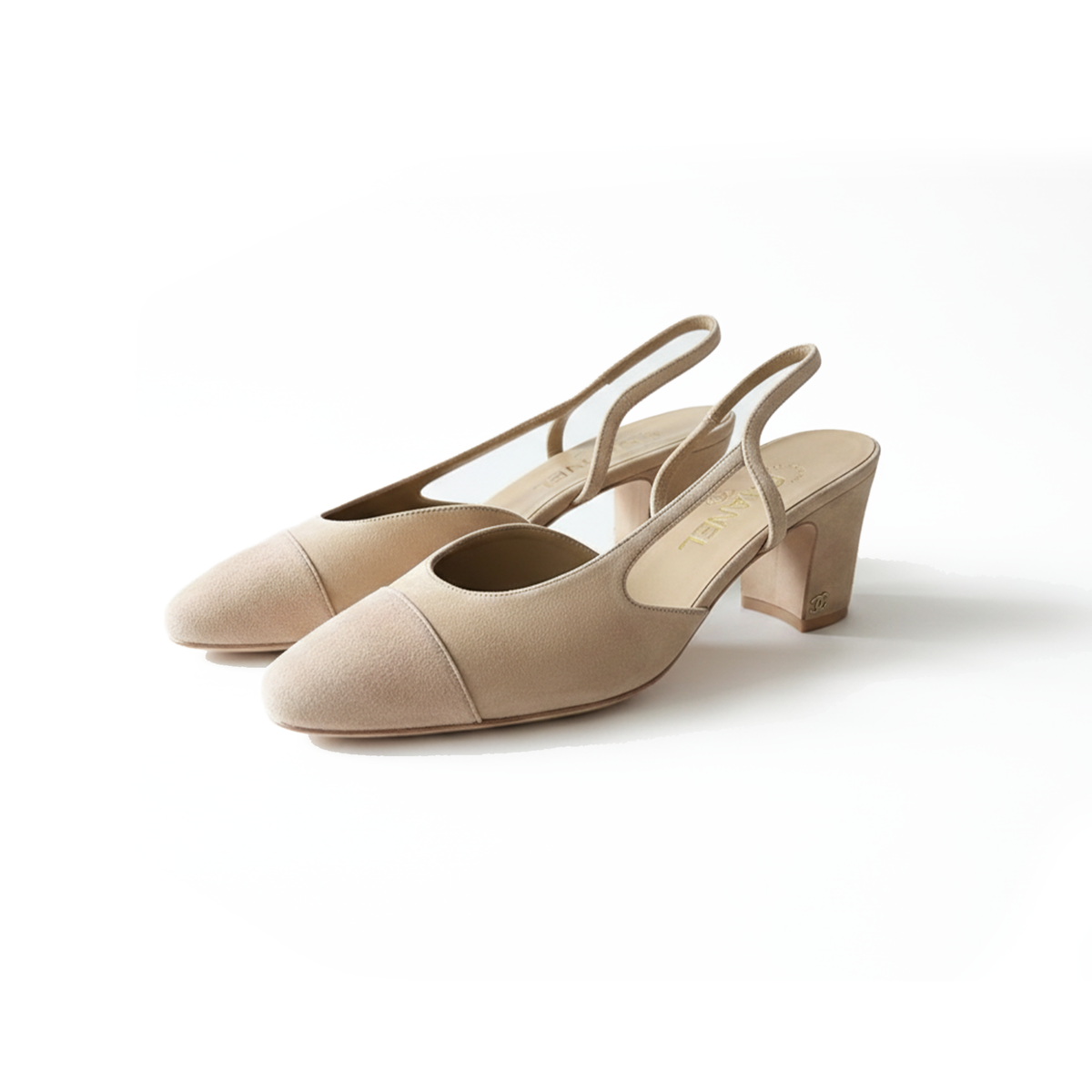 COCO Slingbacks Suede Full Beige