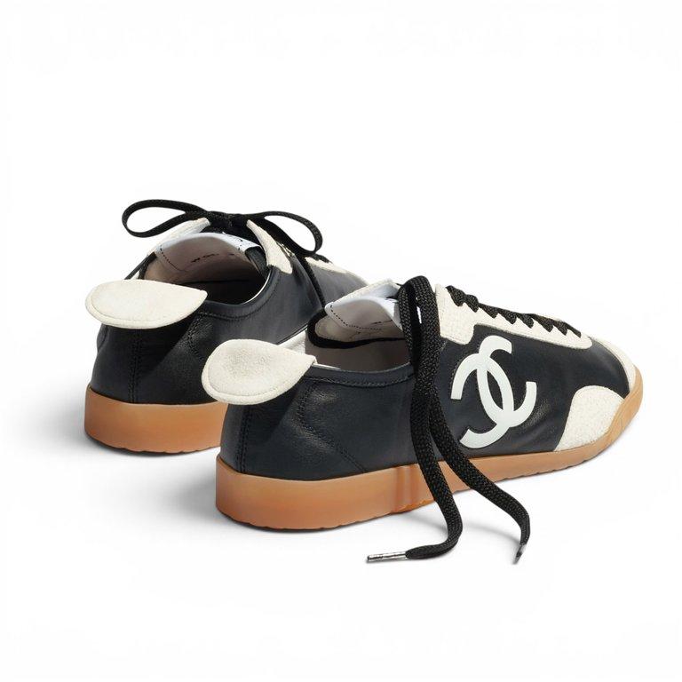 COCO Trainers Suede Calfskin Black & White
