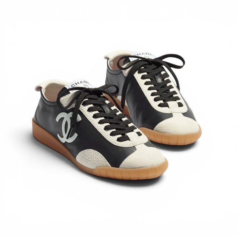 COCO Trainers Suede Calfskin Black & White