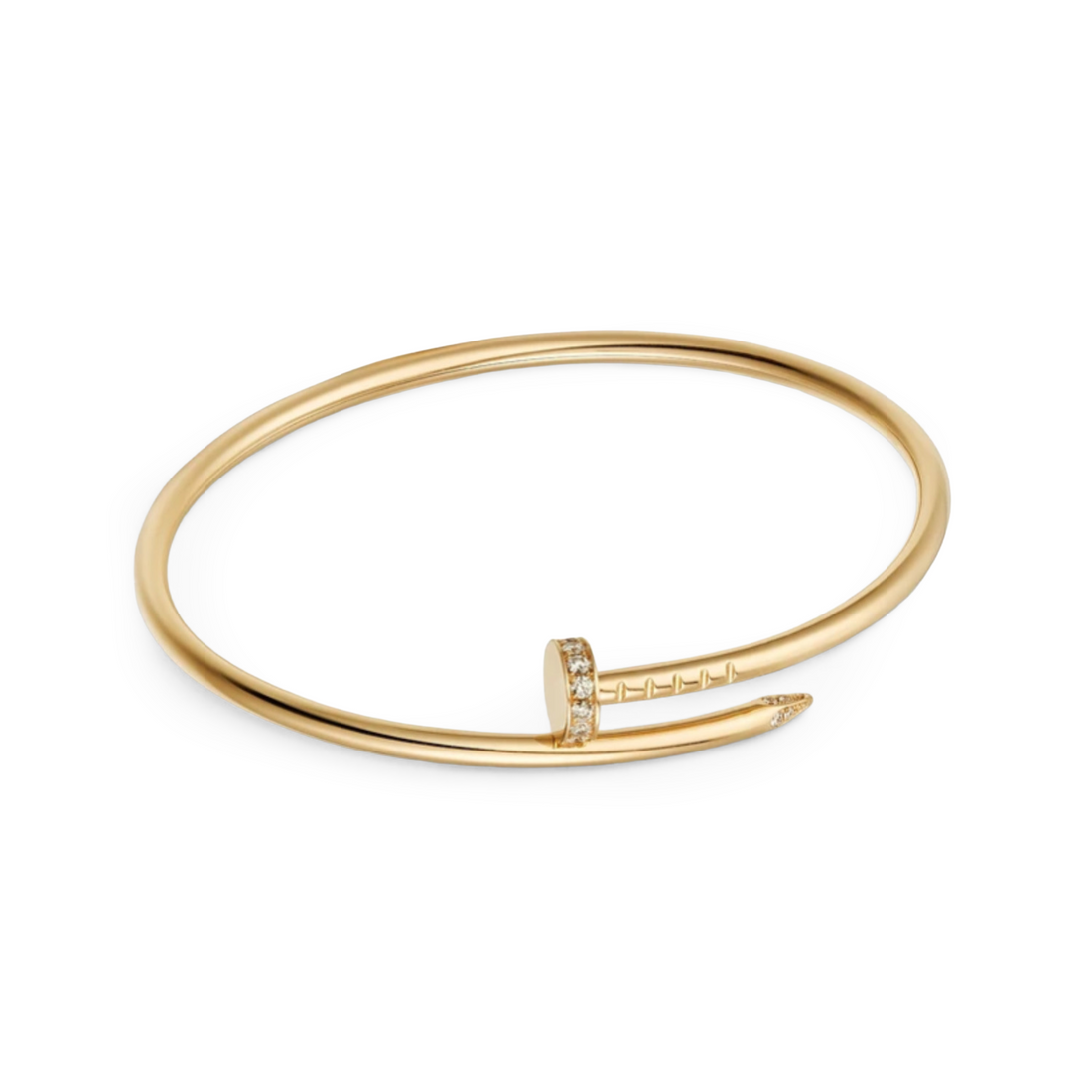 CRT Just Un Clou Bracelet, Small Model, Diamonds, Yellow Gold
