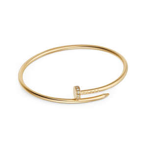 CRT Just Un Clou Bracelet, Small Model, Diamonds, Yellow Gold