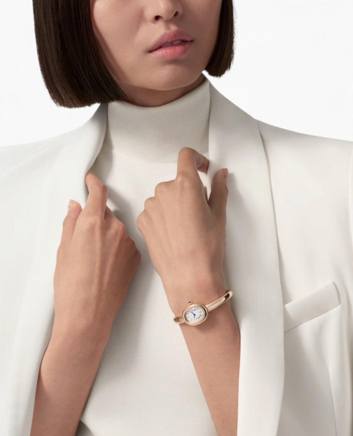 CRT BAIGNOIRE Watch, Mini Model, Rose Gold