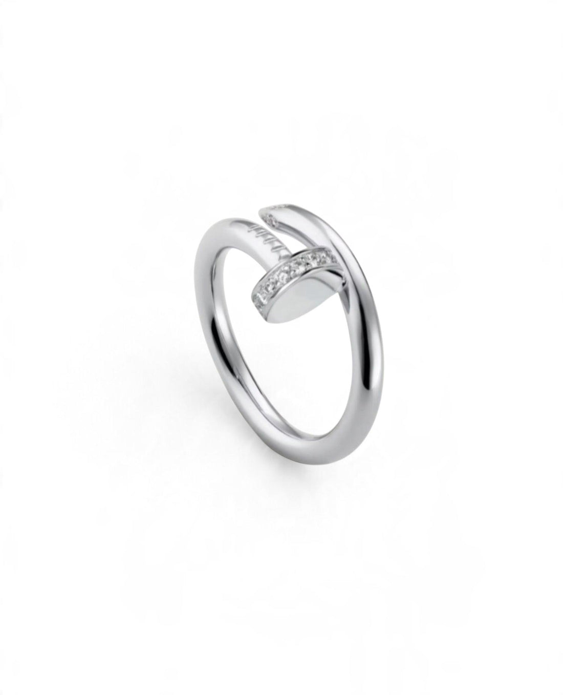 CRT Just Un Clou Ring, Classic Model, Diamonds, Siver